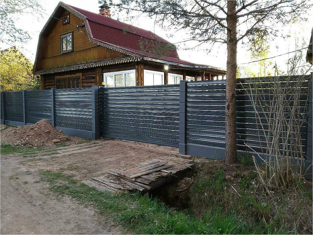 забор-ранчо из штакетника 75м фото4 в Переславле-Залесском