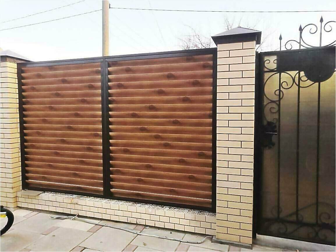 Забор жалюзи 50м светлое дерево фото8 в Переславле-Залесском