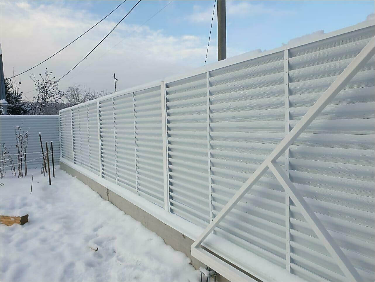 Забор жалюзи 150м RAL9003 фото3 в Переславле-Залесском