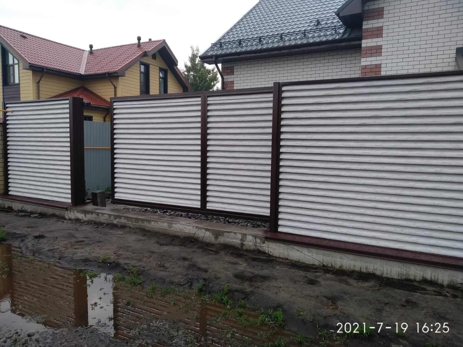 забор-жалюзи Беленый Дуб фото3 в Переславле-Залесском