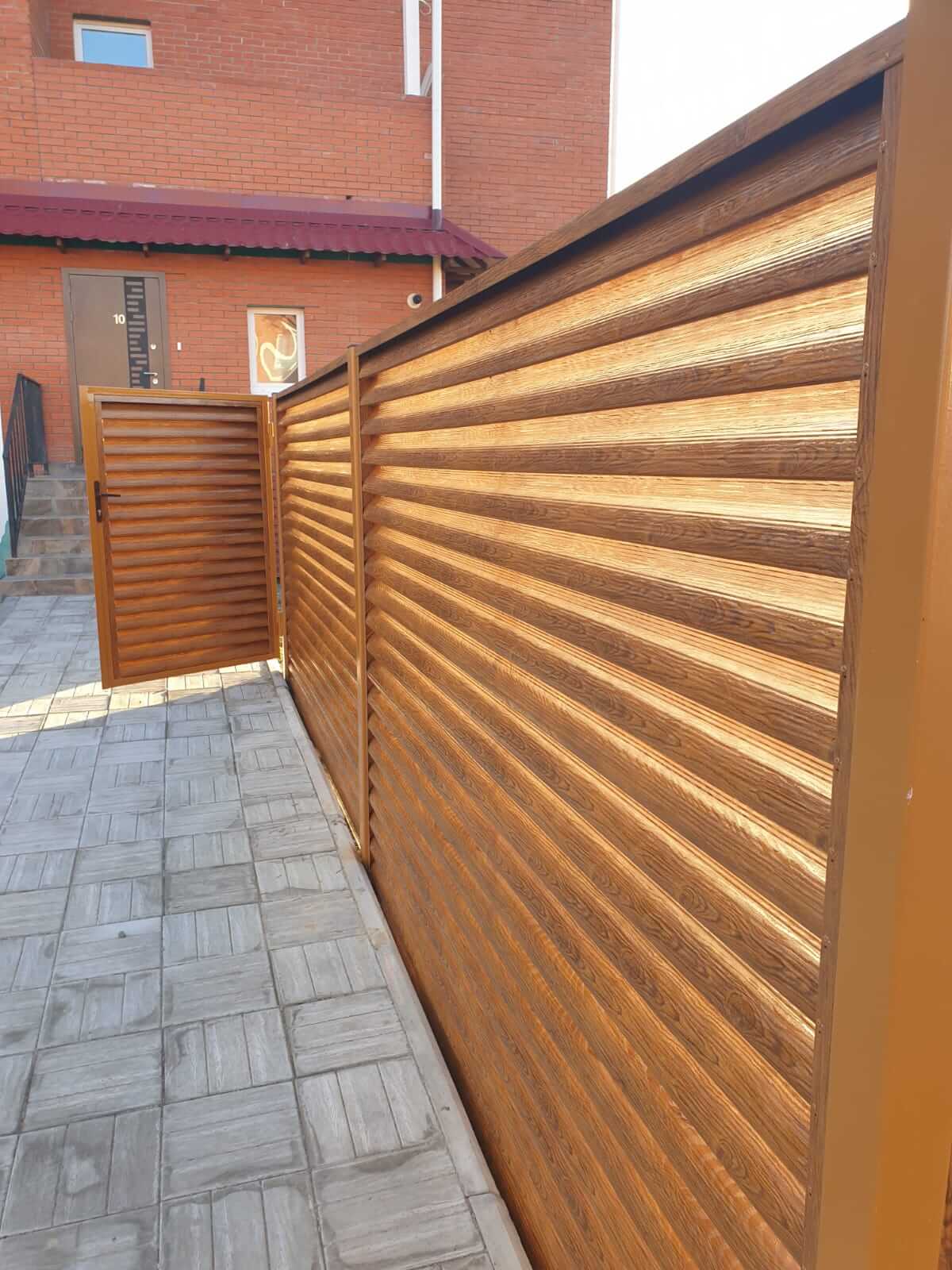 Забор-жалюзи 90м Орех фото5 в Переславле-Залесском