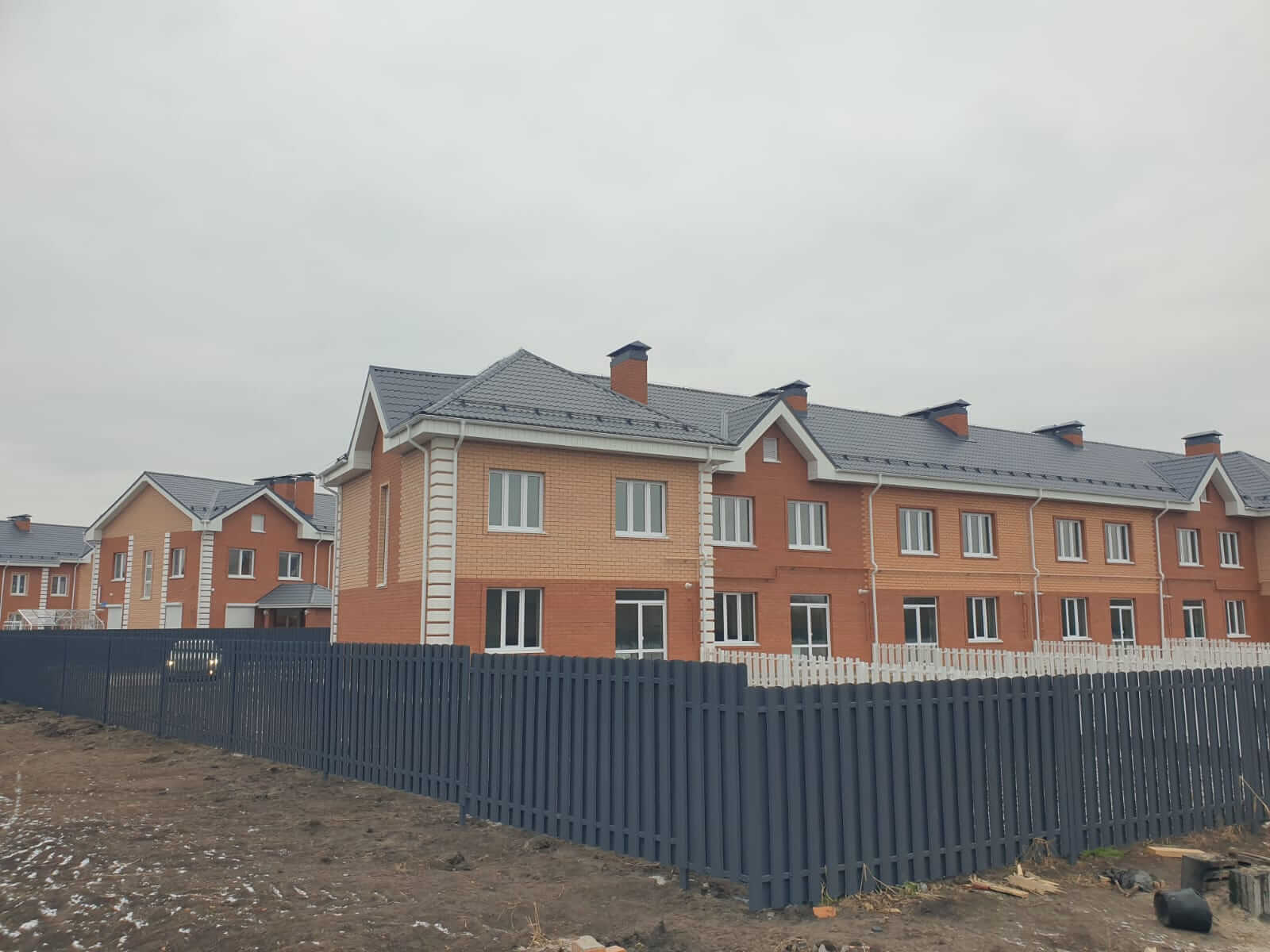 Забор из штакетника 230м Серый Графит фото4 в Переславле-Залесском